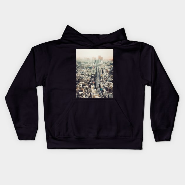 From Shibuya to Roppongi Kids Hoodie by hraunphoto